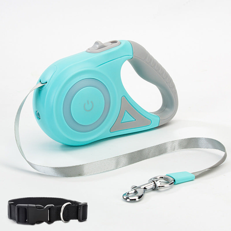 Automatic Retractable Dog Leash & Collar Set – Durable Traction Rope for Small to Medium Pets