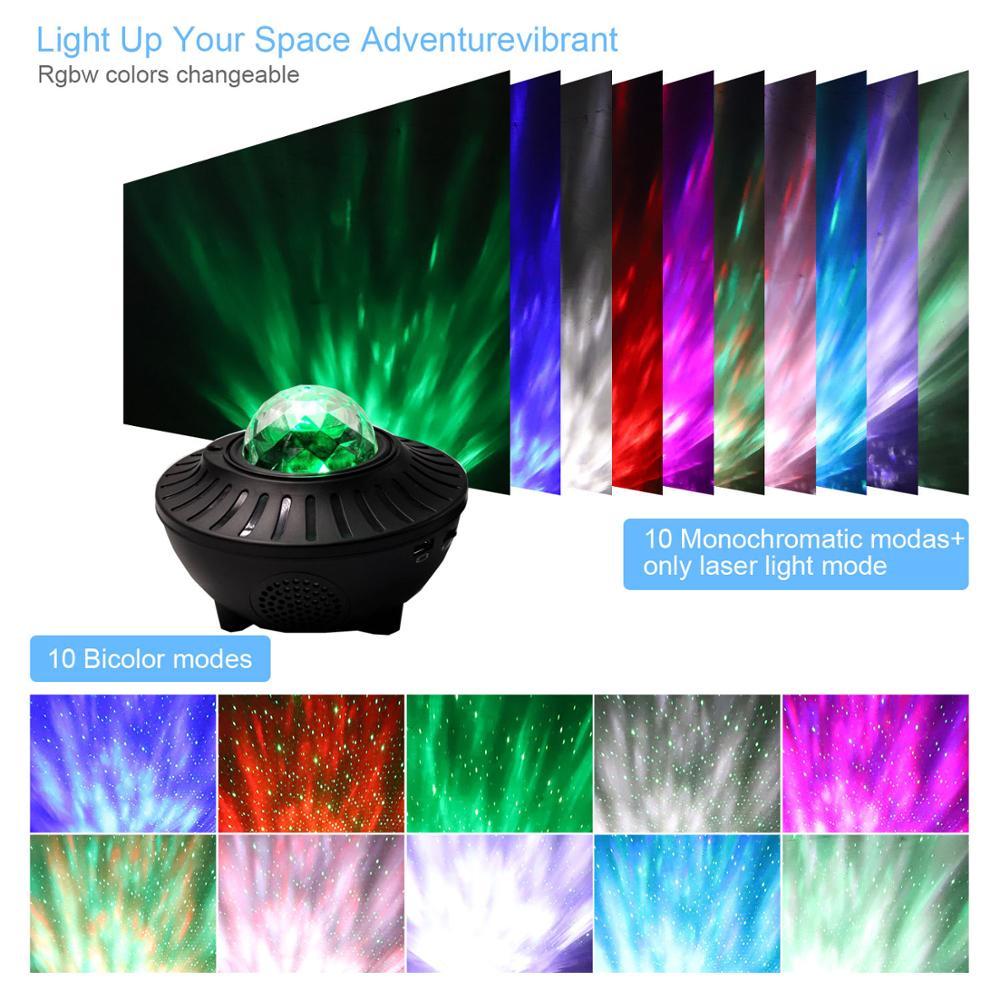 LED Bluetooth Music Projector Light – Starry Sky Ceiling Light with Speaker & Remote Control