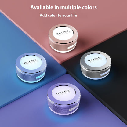 Mini Bone Conduction Bluetooth Speaker – Wireless Vibration Speaker with Colorful LED Light & Surface Adsorption