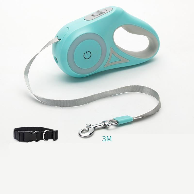 Automatic Retractable Dog Leash & Collar Set – Durable Traction Rope for Small to Medium Pets
