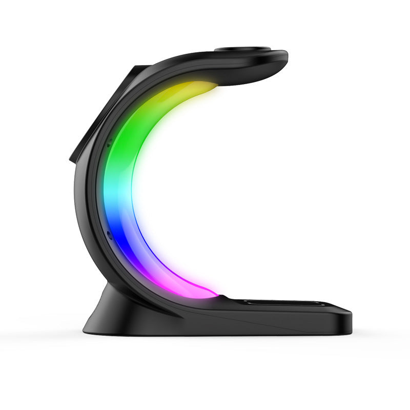 Fast Charging 4-in-1 Magnetic Wireless Charger – Ambient Light Dock for iPhone, AirPods Pro, Apple Watch