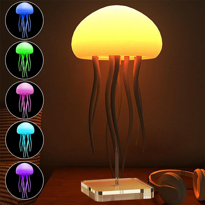 Jellyfish Night Light Lamp – LED Mood Light for Desk, Bedside, and Home Decor