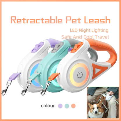 Automatic Retractable Dog Leash & Collar Set – Durable Traction Rope for Small to Medium Pets