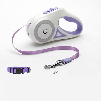 Automatic Retractable Dog Leash & Collar Set – Durable Traction Rope for Small to Medium Pets