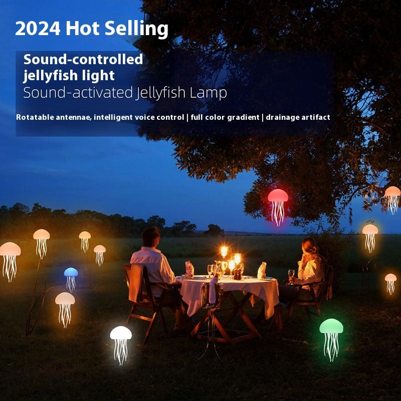Jellyfish Night Light Lamp – LED Mood Light for Desk, Bedside, and Home Decor