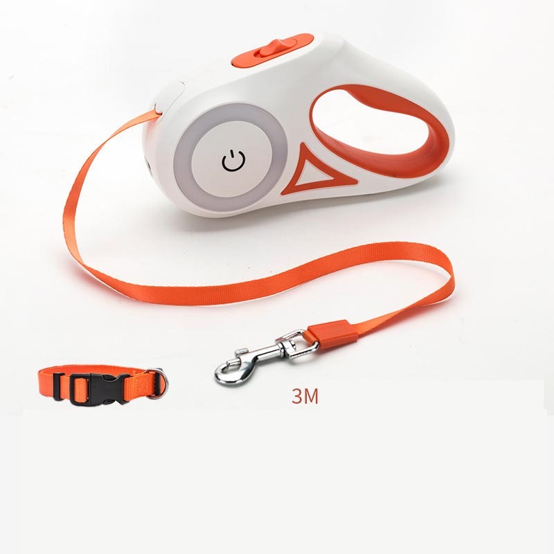 Automatic Retractable Dog Leash & Collar Set – Durable Traction Rope for Small to Medium Pets