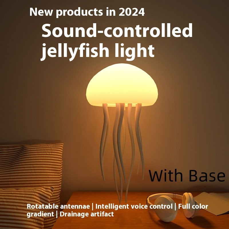 Jellyfish Night Light Lamp – LED Mood Light for Desk, Bedside, and Home Decor