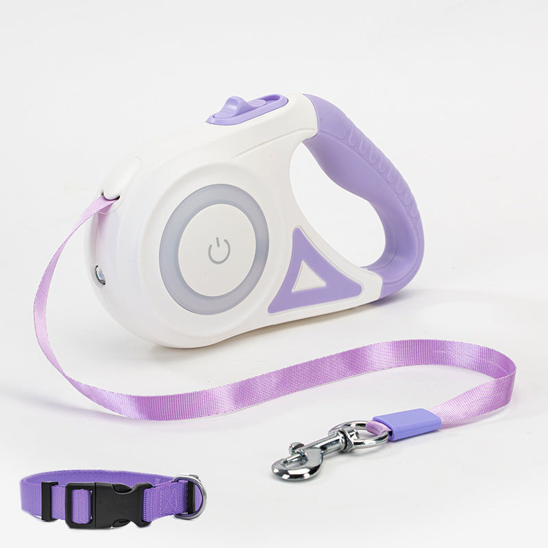 Automatic Retractable Dog Leash & Collar Set – Durable Traction Rope for Small to Medium Pets