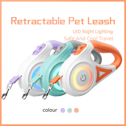 Automatic Retractable Dog Leash & Collar Set – Durable Traction Rope for Small to Medium Pets