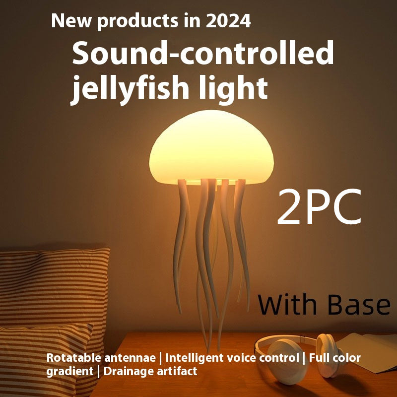 Jellyfish Night Light Lamp – LED Mood Light for Desk, Bedside, and Home Decor