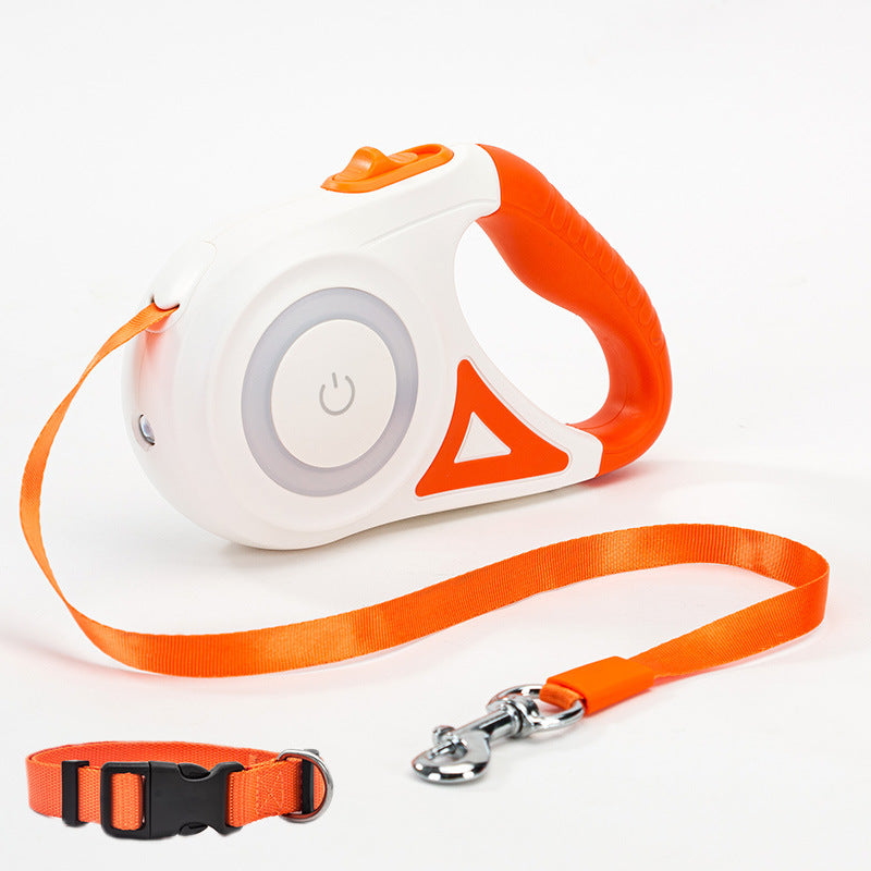 Automatic Retractable Dog Leash & Collar Set – Durable Traction Rope for Small to Medium Pets