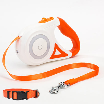 Automatic Retractable Dog Leash & Collar Set – Durable Traction Rope for Small to Medium Pets